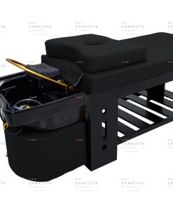 2-in-1 Head Spa Shampoo Bed – Upgrade Size (Black Frame, Black Sink) - Midnight Onyx, Plastic